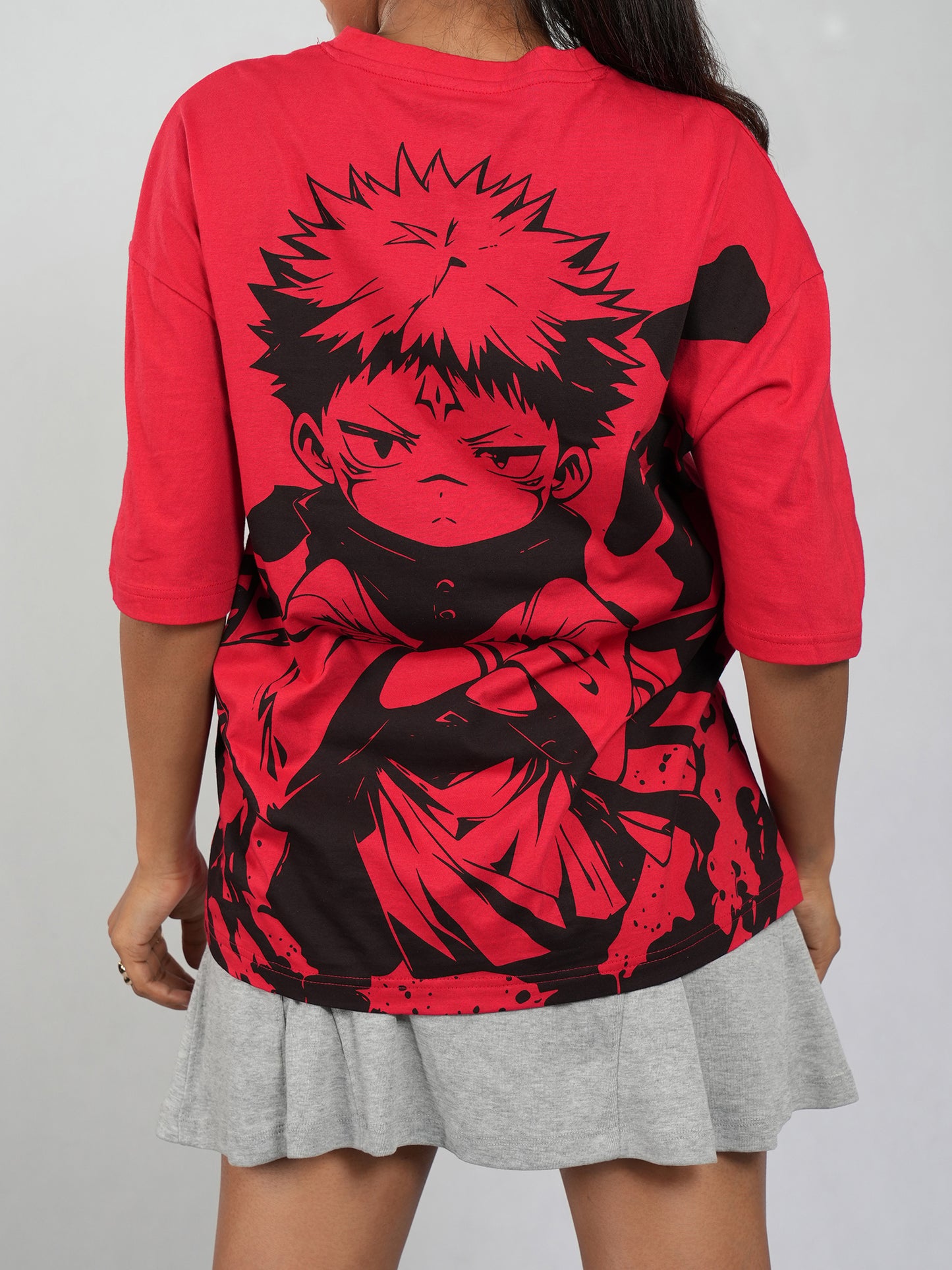 King of Curses Chibi Sukuna Oversized T-Shirt | Qurrito