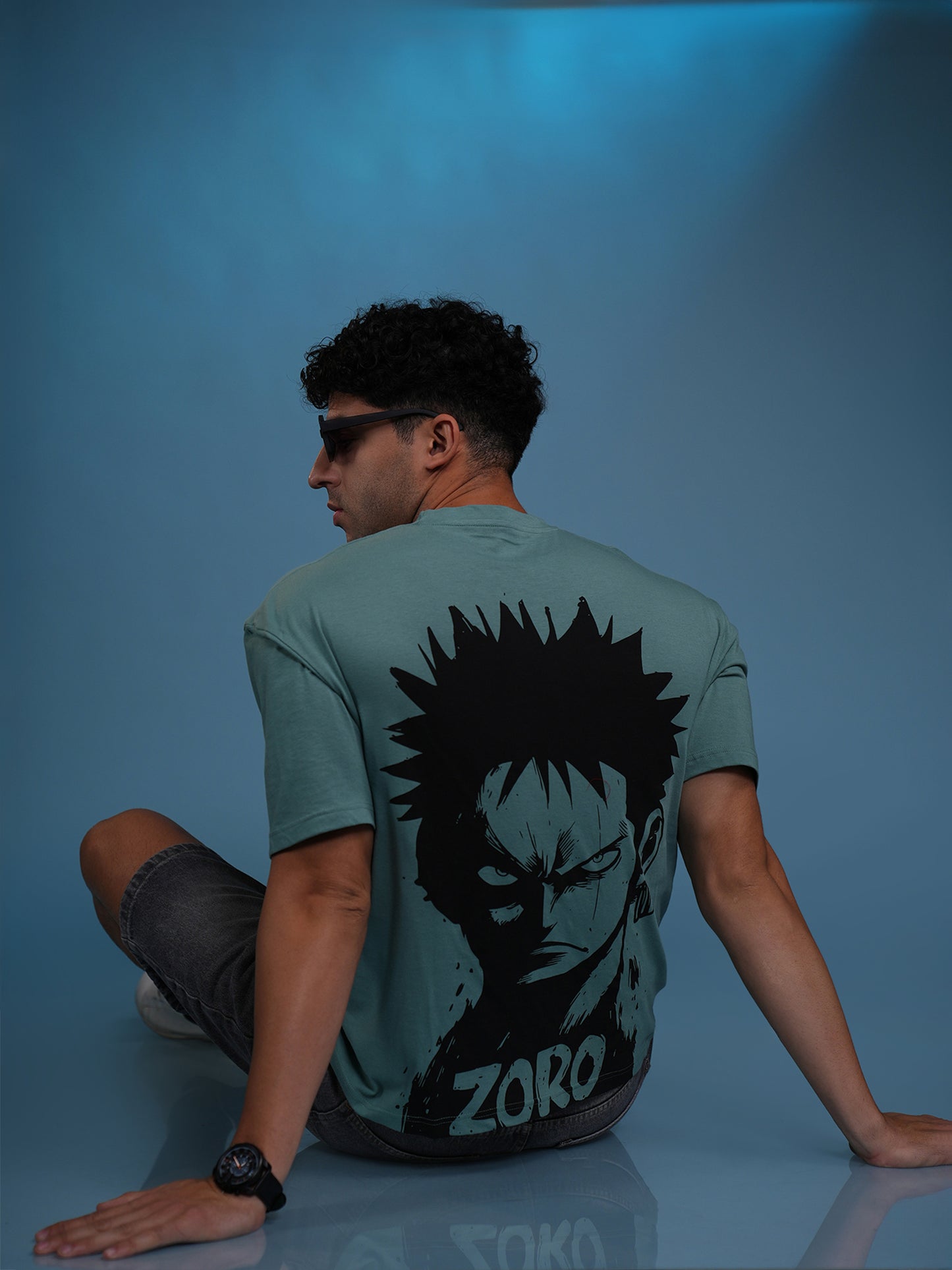 Pirate Hunter Oversized T-Shirt – Blade Glare | Seafoam Green | Qurrito