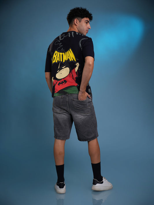 Chibi Dark Knight Graphic Oversized T-Shirt | Qurrito
