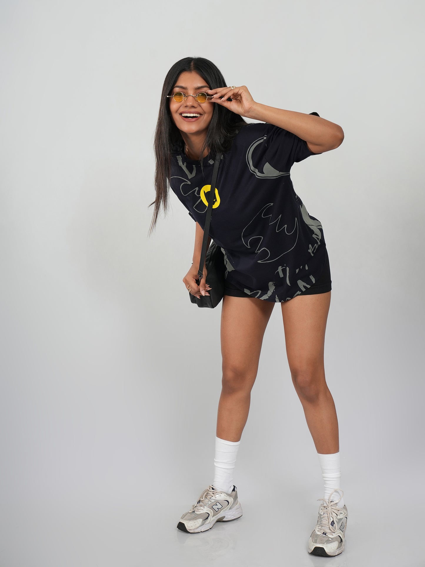 Chibi Dark Knight Graphic Oversized T-Shirt | Qurrito