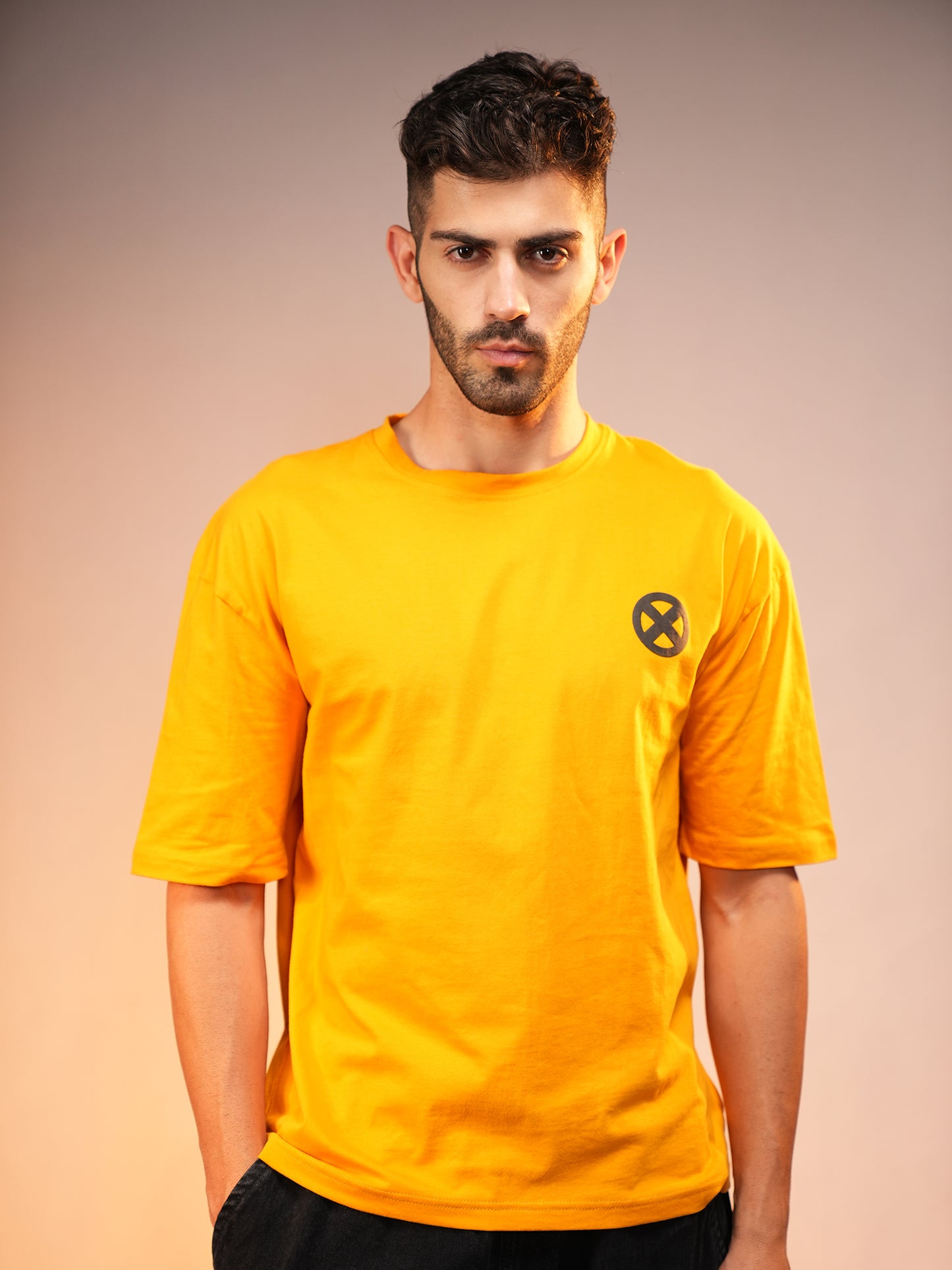 Claws of Steel | Chibi Mutant Hero Oversized T-Shirt | Yellow | Qurrito