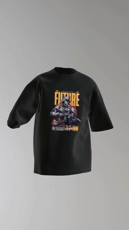 Dark Side of the Future T-shirt – Cyber Mecha Edition