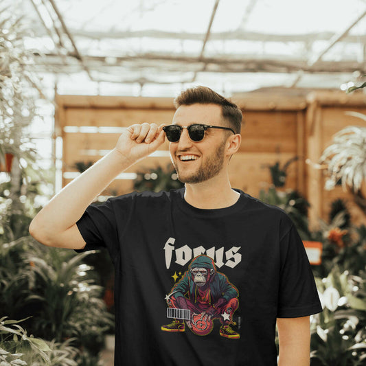 Focus Basketball T-shirt – Slam Dunk Monkey Edition