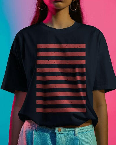 Stripes of Boldness T-Shirt – Minimal Meets Modern