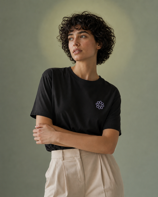 Bloom Tee | Floral Embroidery