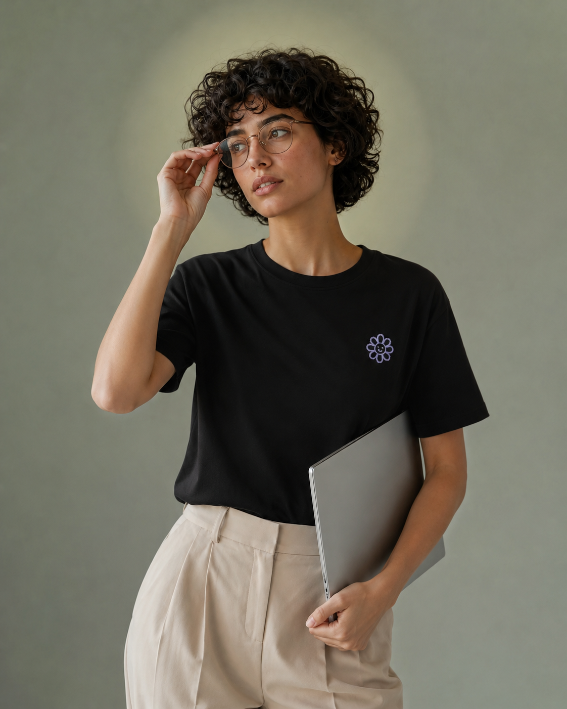 Bloom Tee | Floral Embroidery