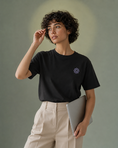 Bloom Tee | Floral Embroidery